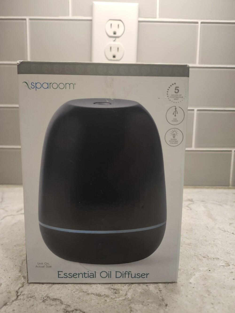SpaRoom Mini Majesto USB LED Light Essential Oil Diffuser 100ml NWB